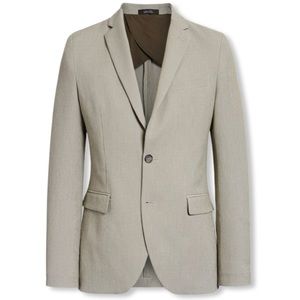Nordstrom Blazer Lightweight Sports Coat, Seersucker, Single Breasted Trim Fit,